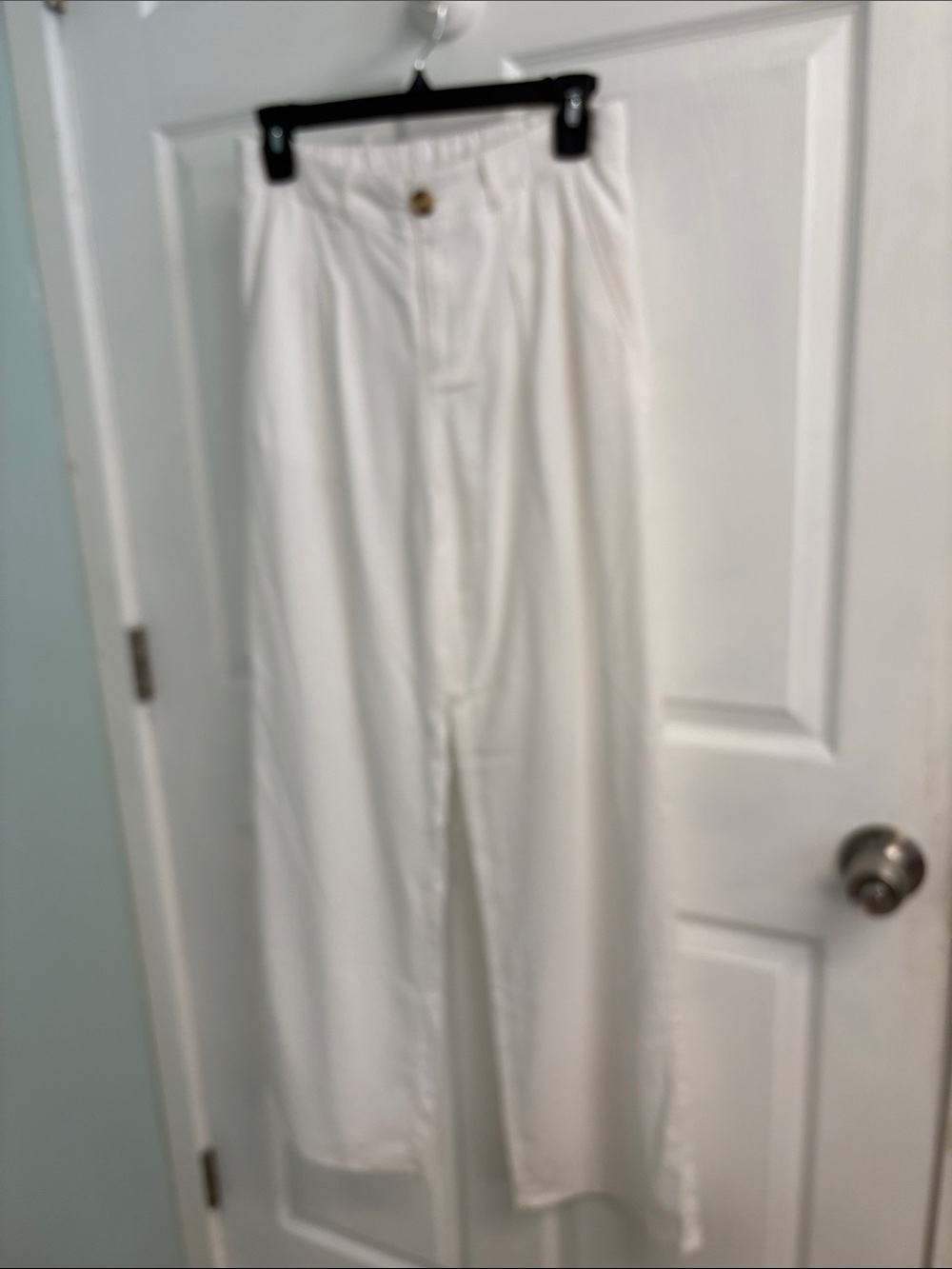 Love Tree White High-Rise Wide-Leg Pants